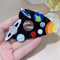 Simple Style Printing Arylic Patchwork Unisex Brooches main image 5