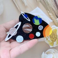 Simple Style Printing Arylic Patchwork Unisex Brooches main image 1
