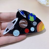Simple Style Printing Arylic Patchwork Unisex Brooches sku image 1