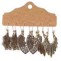 1 Set Retro Leaves Alloy Enamel Women's Drop Earrings sku image 2