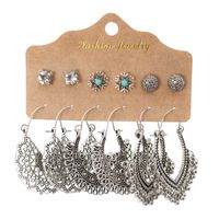 1 Set Retro Leaves Alloy Enamel Women's Drop Earrings sku image 10