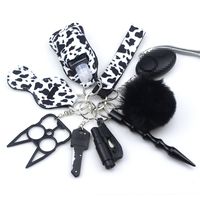 1 Set Fashion Solid Color Metal Keychain sku image 9