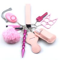 1 Set Fashion Solid Color Metal Keychain sku image 11