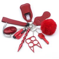 1 Set Fashion Solid Color Metal Keychain sku image 18