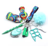 1 Set Fashion Solid Color Metal Keychain sku image 19