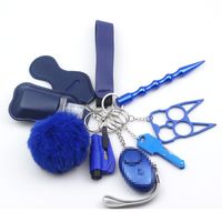 1 Set Fashion Solid Color Metal Keychain sku image 22