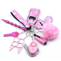 1 Set Fashion Solid Color Metal Keychain sku image 30