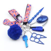 1 Set Fashion Solid Color Metal Keychain sku image 34