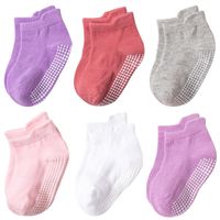 Children Unisex Cute Round Dots Solid Color Cotton Jacquard Ankle Socks One Pair sku image 2