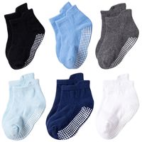 Children Unisex Cute Round Dots Solid Color Cotton Jacquard Ankle Socks One Pair sku image 10