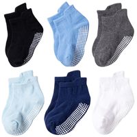 Children Unisex Cute Round Dots Solid Color Cotton Jacquard Ankle Socks One Pair sku image 11