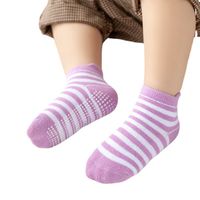 Children Unisex Cute Round Dots Solid Color Cotton Jacquard Ankle Socks One Pair main image 4