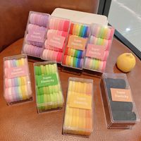 Simple Style Solid Color Cloth Patchwork Hair Tie 1 Set main image 3