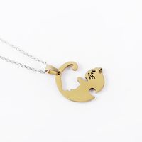 Cartoon Style Geometric Stainless Steel Titanium Steel Plating Metal Pendant Necklace 1 Piece sku image 3