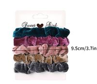 Women's Simple Style Round Dots Solid Color Leopard Cloth Pleated Hair Tie main image 2