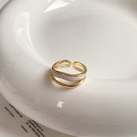Fashion Heart Shape Flower Bow Knot Copper Zircon Open Ring In Bulk sku image 18