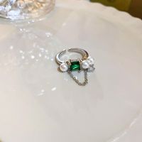 Fashion Heart Shape Flower Bow Knot Copper Zircon Open Ring In Bulk sku image 100