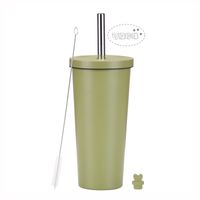 Fashion Solid Color Stainless Steel Water Bottles sku image 3