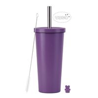 Fashion Solid Color Stainless Steel Water Bottles sku image 1