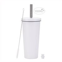 Fashion Solid Color Stainless Steel Water Bottles sku image 17