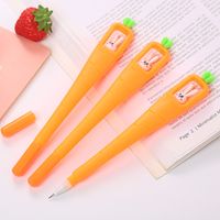 Creative Carrot Gel Pen Cartoon Rabbit Fountain Pen Cute Stationery Office Supplies Roller Pen main image 4
