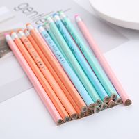 Cute Solid Color Macaron Triangle Pole Hb Pencil Student Creative Stationery Wholesale main image 2