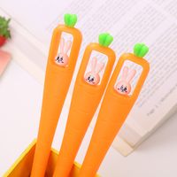 Creative Carrot Gel Pen Cartoon Rabbit Fountain Pen Cute Stationery Office Supplies Roller Pen main image 3