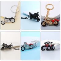 Simple Style Motorcycle Alloy Patchwork Keychain main image 3