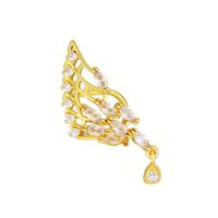 Fashion Wings Butterfly Copper Plating Artificial Diamond Zircon Ear Clips 1 Piece sku image 6
