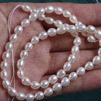 Retro Solid Color Natural Freshwater Pearl Beaded Necklace 1 Piece main image 4