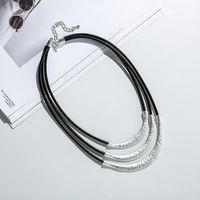 1 Piece Simple Style Round Alloy Plating Women's Layered Necklaces main image 5