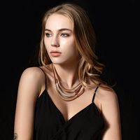 1 Piece Simple Style Round Alloy Plating Women's Layered Necklaces main image 4