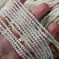 Mode Einfarbig Natürliche Süßwasser Perlen Perlen Halskette 1 Stück main image 1