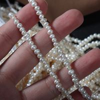 Mode Einfarbig Natürliche Süßwasser Perlen Perlen Halskette 1 Stück main image 2