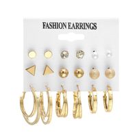 1 Set Fashion Heart Shape Butterfly Alloy Plating Artificial Pearls Women's Earrings sku image 5