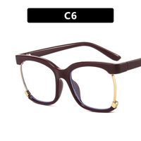 Moda Color Sólido Ordenador Personal Cuadrado Fotograma Completo Gafas Ópticas sku image 6