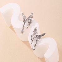 1 Pair Fashion Butterfly Alloy Inlay Pearl Women's Ear Studs main image 3