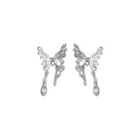 1 Pair Fashion Butterfly Alloy Inlay Pearl Women's Ear Studs main image 2