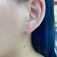 Fashion Geometric Copper Plating Zircon Earrings 1 Pair main image 4