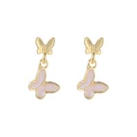 1 Pair Fashion Butterfly Alloy Women's Drop Earrings sku image 1