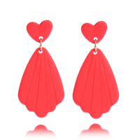 1 Pair Sweet Heart Shape Soft Clay Plating Women's Drop Earrings sku image 5