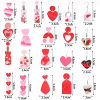 1 Pair Sweet Heart Shape Soft Clay Plating Women's Drop Earrings main image 2