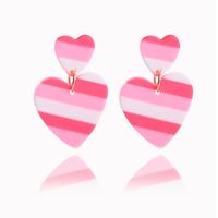 1 Pair Sweet Heart Shape Soft Clay Plating Women's Drop Earrings sku image 13