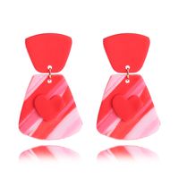 1 Pair Sweet Heart Shape Soft Clay Plating Women's Drop Earrings sku image 15