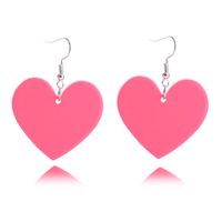 1 Pair Sweet Heart Shape Soft Clay Plating Women's Drop Earrings sku image 3