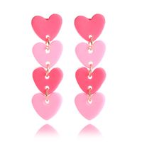 1 Pair Sweet Heart Shape Soft Clay Plating Women's Drop Earrings sku image 6