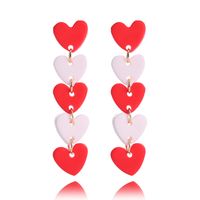 1 Pair Sweet Heart Shape Soft Clay Plating Women's Drop Earrings sku image 11