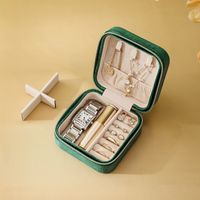 1 Piece Fashion Solid Color Velvet Jewelry Boxes main image 3