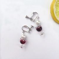 1 Pair Novelty Wine Glass Imitation Pearl Plastic Resin Women's Earrings sku image 8