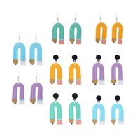 1 Pair Cute Geometric Soft Clay Irregular Women's Earrings main image 6